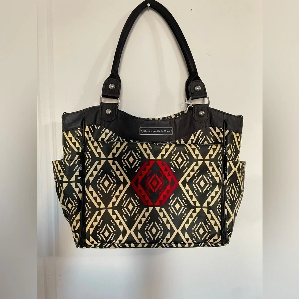 Petunia Pickle Bottom City Carryall Diaper‎ Bag Secrets of Salvador *Black*